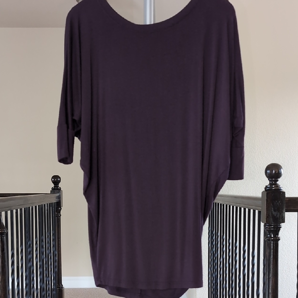 41 Hawthorn Purple Dolman Sleeve Tunic